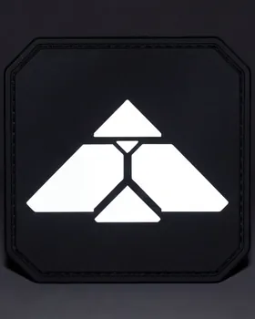 The Mark patch alone under a camera flash