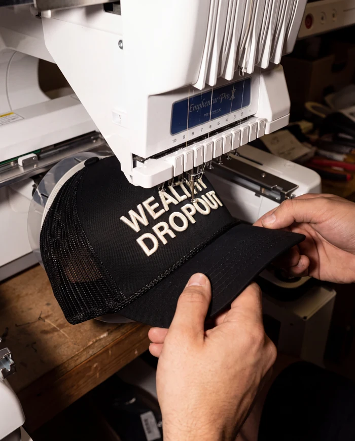 trucker: making study, construction at the workbench